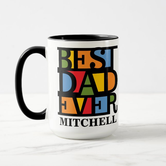 Mug MEILD DAD EVER nom personnalisé (Gauche)