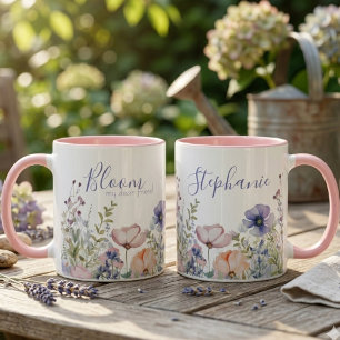 Mug Meilleur Ami Anniversaire Fleur Sauvage Botanique