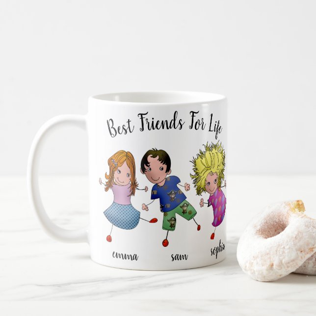 Mug Meilleur Ami Garçon Et Filles (Avec donut)