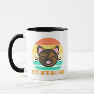 Mug Meilleur Amoureux des chats de Tortie Dad Ever Cut