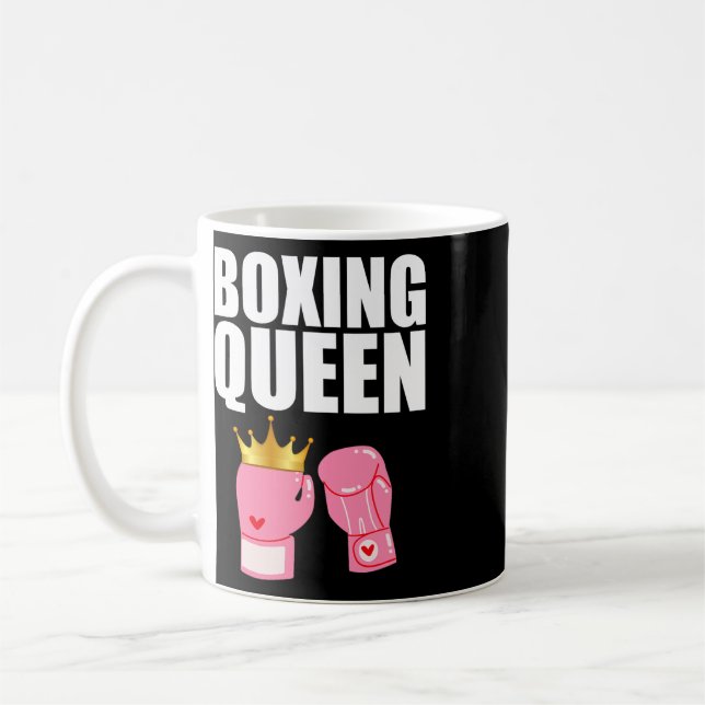 Mug Meilleur Art de Boxe Pour Filles Femmes Gants Boxe (Gauche)