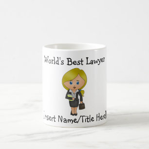 Mug Meilleur Avocat du monde - Blonde, Bleu Eyes Coffe