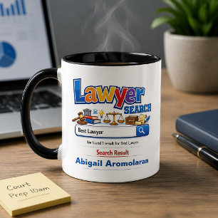 Mug Meilleur avocat personnalisé drôle 