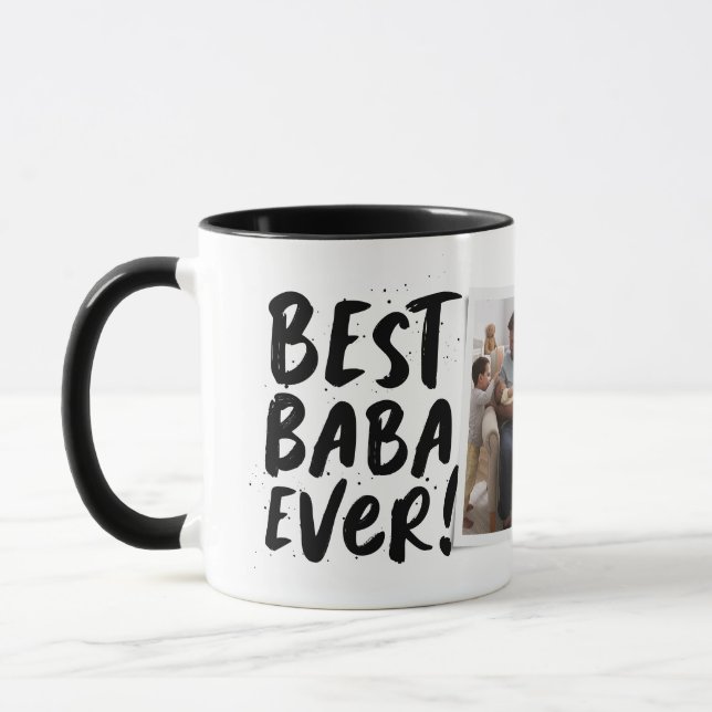 Mug Meilleur Baba Ever photo moderne grecque Fête des  (Gauche)