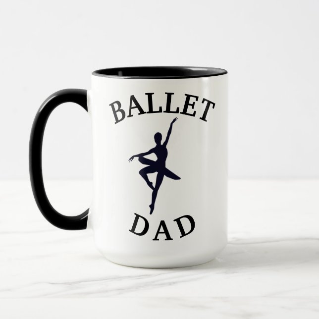 Mug Meilleur "BALLET PÈRE" Jamais ! Café du père dansa (Gauche)
