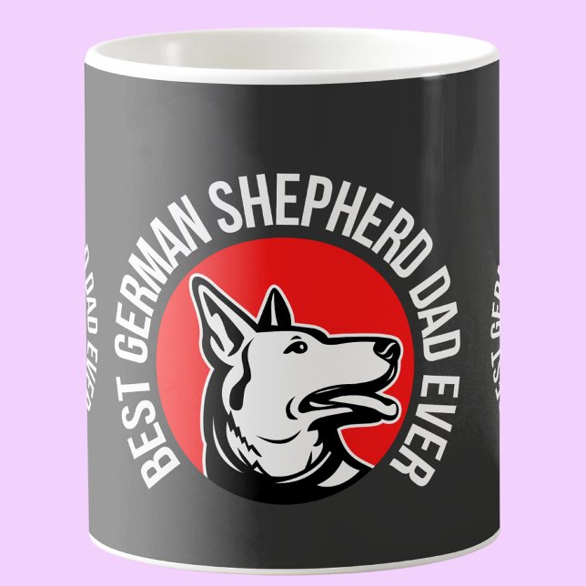 Mug Meilleur berger allemand papa jamais (Créateur téléchargé)