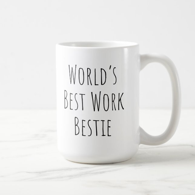 Mug Meilleur Bestie de travail au monde (Droite)