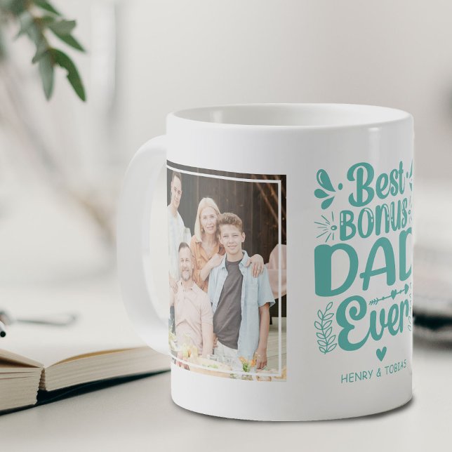 Mug Meilleur Bonus Papa Ever 2 garde photo (Créateur téléchargé)