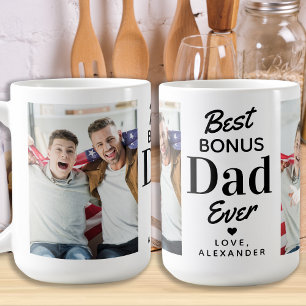 Mug Meilleur BONUS PÈRE Jamais Personnalisé 2 Étape Ph