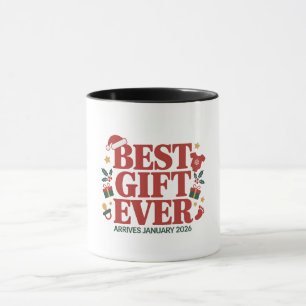 Mug Meilleur Cadeau Arrive en Janvier 2026 Noël Couple