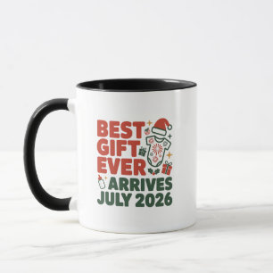 Mug Meilleur Cadeau Arrive en Juillet 2026 Noël Couple