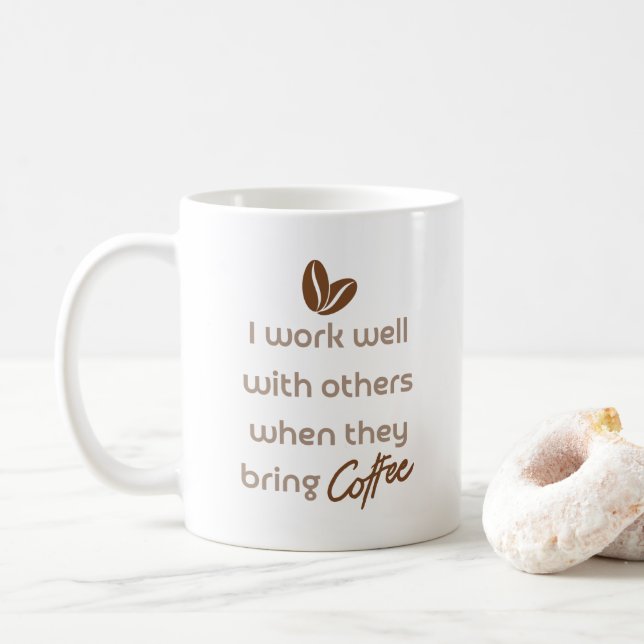 Mug Meilleur cadeau de bureau pour les amateurs de caf (Avec donut)
