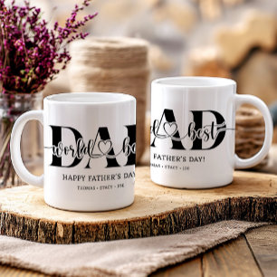 Mug Meilleur cadeau de Fête des pères papa du monde