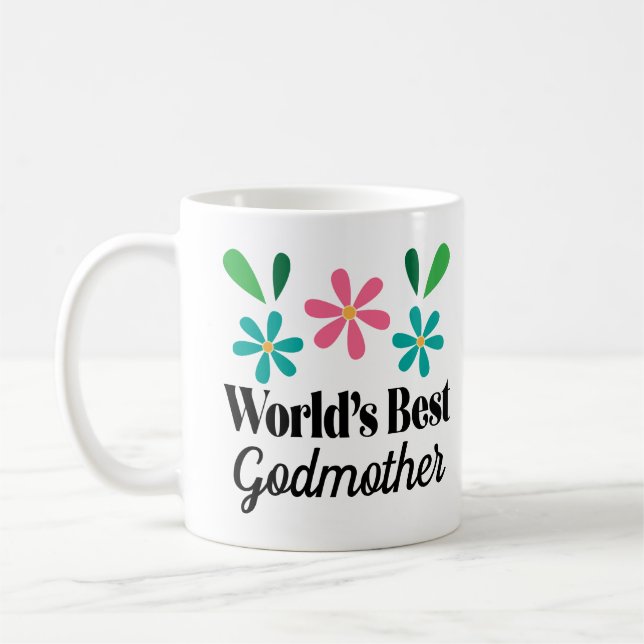 Mug Meilleur cadeau de Godmother Ever (Gauche)