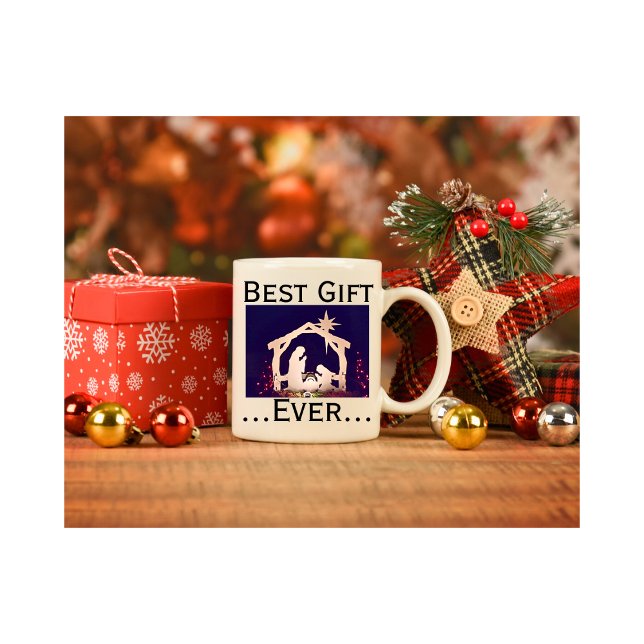 Mug Meilleur cadeau de Noël personnalisé (Best Gift Ever Christmas Mug for Church and Home)