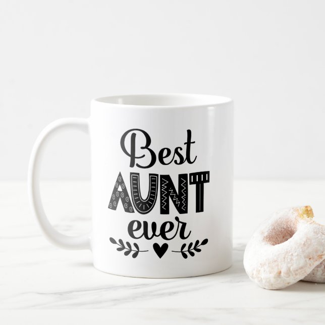 Mug Meilleur cadeau de tante pour tante (Avec donut)
