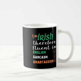 Mug Meilleur cadeau drôle irlandais fluide en intellig