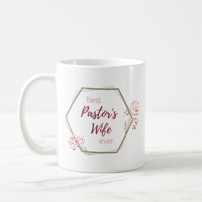 Mug Meilleur cadeau inspirant de la femme du pasteur (Gauche)