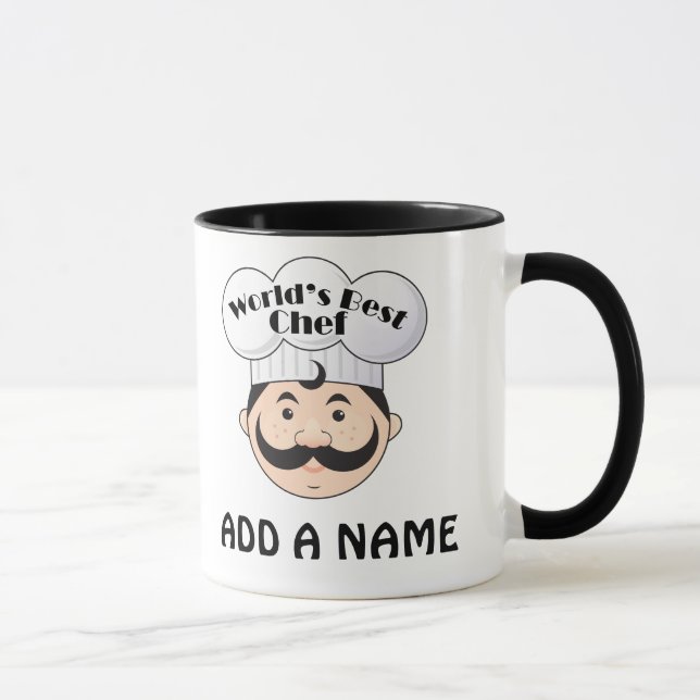 Mug Meilleur cadeau personnalisé de chef des mondes (Droite)