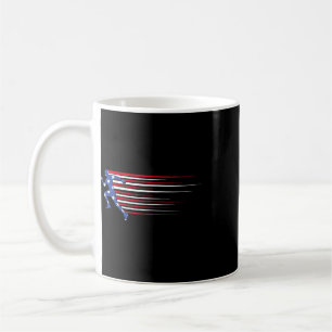 Mug Meilleur cadeau Usa American Flag Athlétisme Team