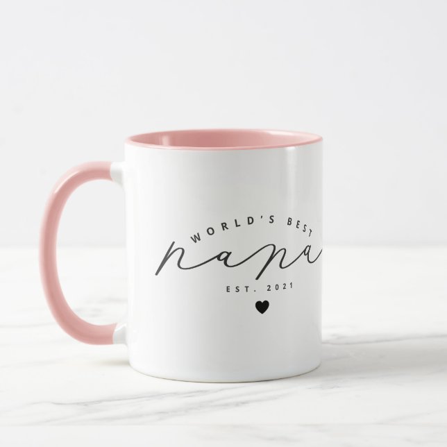 Mug Meilleur café de calice Nana Cute au monde (Gauche)