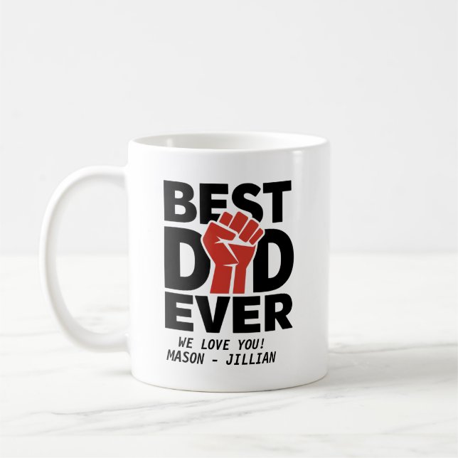Mug Meilleur Café Papa Ever - Drôle & Coeur (Gauche)