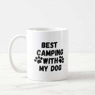 Mug Meilleur camping avec mon chien