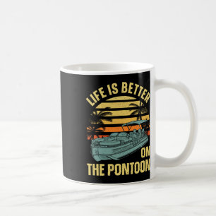 Mug Meilleur capitaine de ponton Art pour hommes femme