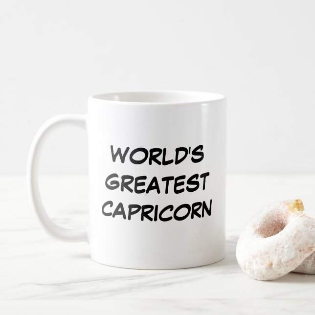 Mug "Meilleur Capricorne du Monde" (Avec donut)