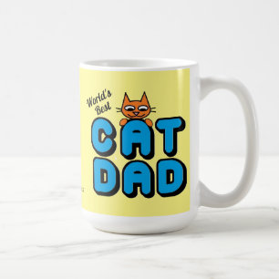 Mug Meilleur CAT DAD au monde avec un chat mignon