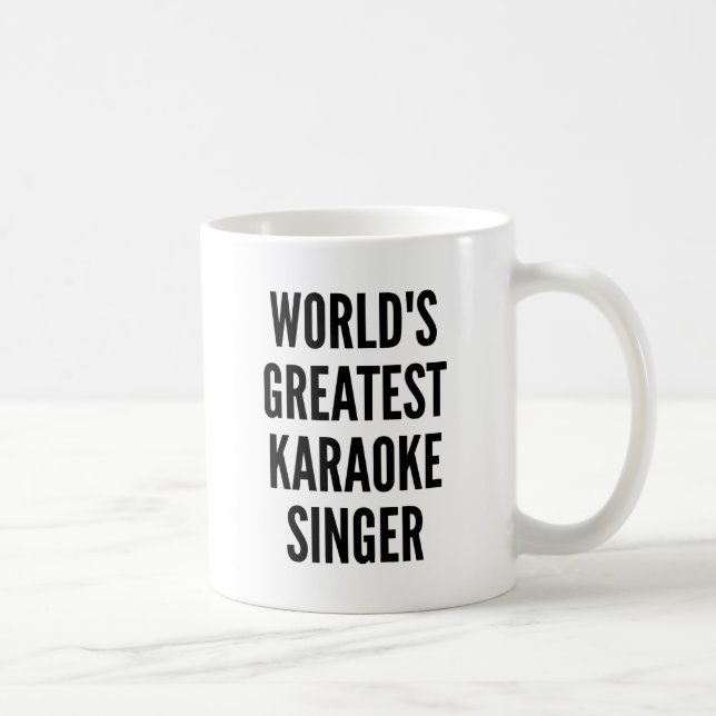 Mug Meilleur chanteur de karaoké du monde (Droite)