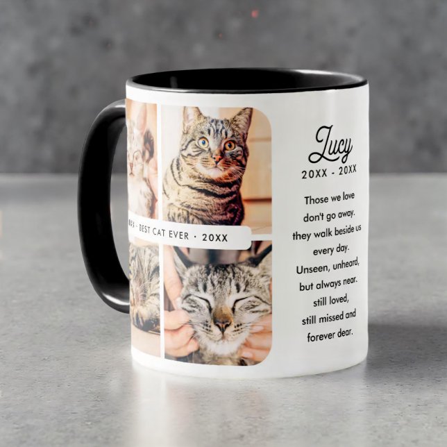 Mug Meilleur chat Ever Pet Memorial Photo moderne Coll (Créateur téléchargé)