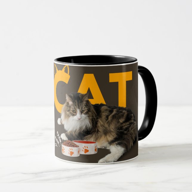 Mug Meilleur chat Jour - chat mignon (Devant droit)