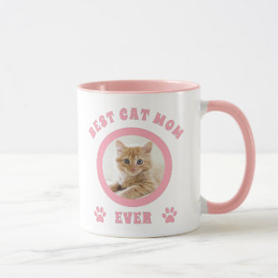 Mug Meilleur Chat Maman Jamais Personnalisé Photo Élég