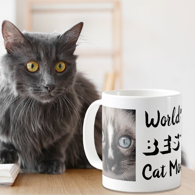 Mug Meilleur chat maman photo du monde (Créateur téléchargé)