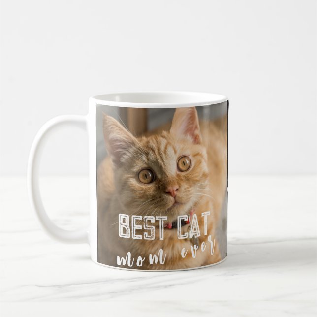 Mug Meilleur Chat Maman toujours moderne personnalisée (Gauche)