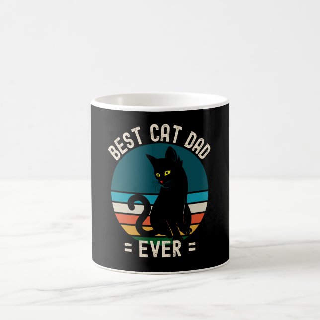 Mug Meilleur Chat Papa Jamais Drôle Chat Noir Cadeau (Centre)