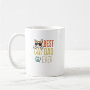 Mug Meilleur Chat Papa Jamais Drôle Rétro Amoureux de