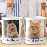 Mug Meilleur Chat Papa Jamais Moderne 3 Photo<br><div class="desc">Meilleur Chat Papa Jamais... Surprenez votre papa chat préféré que ce soit son anniversaire, sa Fête des pères ou Noël avec cette super mignonne tasse de collage photo personnalisée. Customisez cette tasse de chat papa avec 3 des photos préférées de votre chat, et personnalisez la photo centrale avec le nom....</div>
