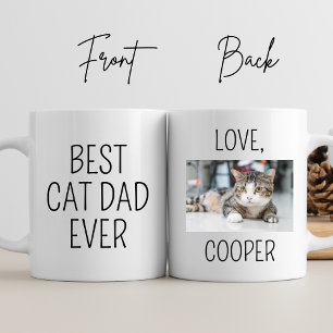 Mug Meilleur Chat Papa Jamais Personnalisé Photo Amour