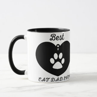 Mug Meilleur Chat Papa Jamais une photo personnalisée
