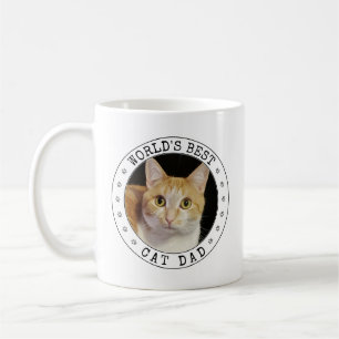 Mug Meilleur Chat Papa Modèle photo Empreinte de patte