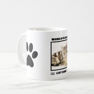 Mug Meilleur Chat Papa personnalisé photo personnalisé