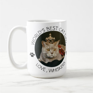 Mug Meilleur Chat Papa personnalisé Photo pour animaux