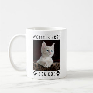Mug Meilleur Chat Papa Photo personnalisée du monde, N