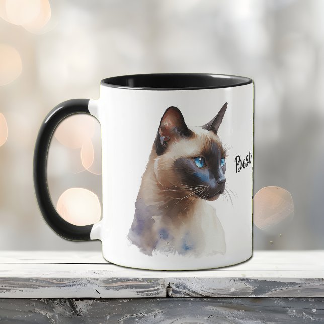 Mug Meilleur Chat Siamais Maman Jamais Muet (Créateur téléchargé)