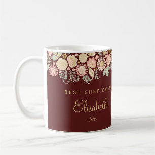 Mug Meilleur chef de tous les temps nom personnalisé é
