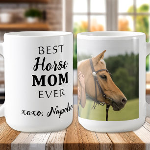 Mug Meilleur Cheval Maman Cute Custom Photo équestre