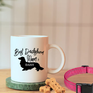 Mug Meilleur Cheveux Long Dachshund Chien Maman Cadeau