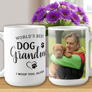 Mug Meilleur chien Grandma mignonne Personnalisé Photo